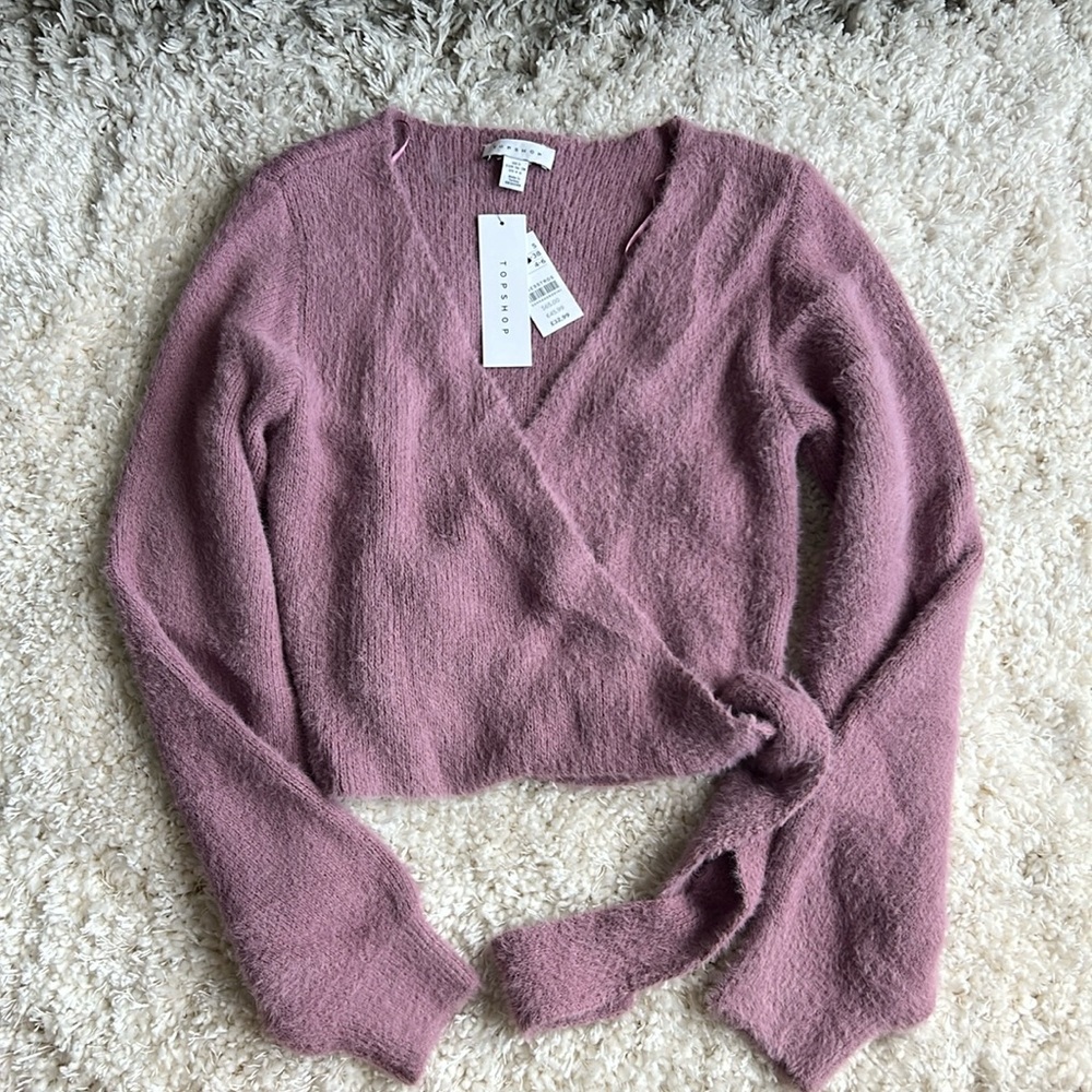NWT Topshop wrap sweater size US 4